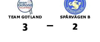Seger för Team Gotland mot Spårvägen B efter avgörande i femte set