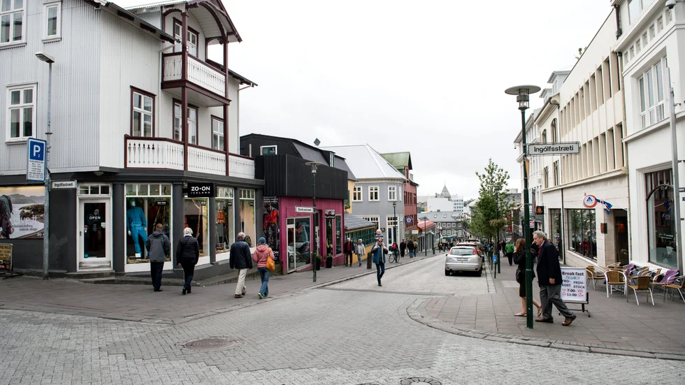 En hemmagjord bomb hittades i en soptunna i centrala Reykjavik på tisdagskvällen. Arkivbild.