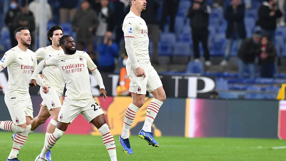 Zlatan Ibrahimovic gjorde 1–0 för Milan.