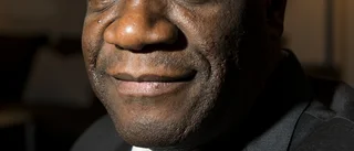 Denis Mukwege hälsar till Skellefteelever