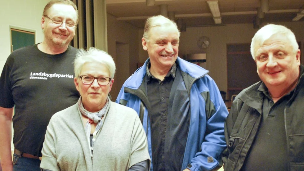 Roger Andersson, Gunn-Britt Holmlund, Erland Nilsson och Sven Markström. Foto: Maria Wallin.