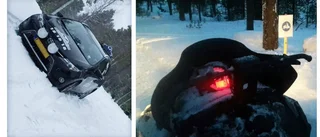 Skoltaxin tog skoterspåret istället för bilvägen