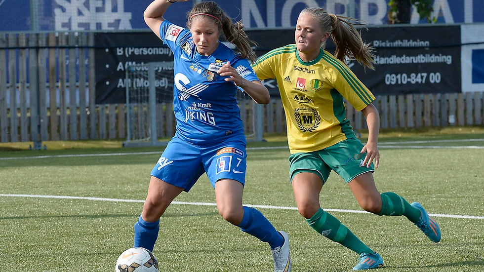 Duktig. Sunnanås Michelle Wörner var en av planens bästa spelare. Foto: Roine Sandlén.