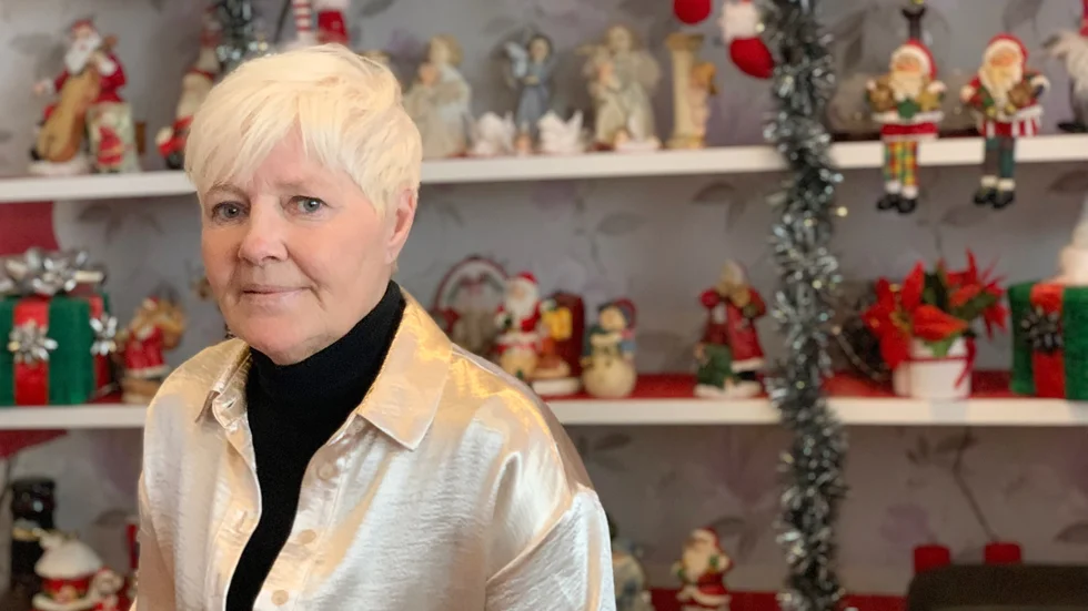 Ingela Holm har haft ett stort intresse för tomtar och julpynt sen hon var ung. 