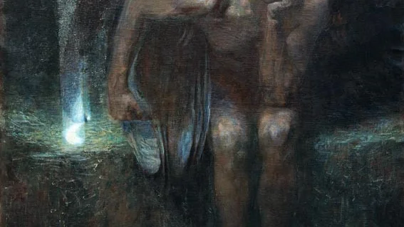"Lucifer", målning av Fraz Stuck från 1890. 