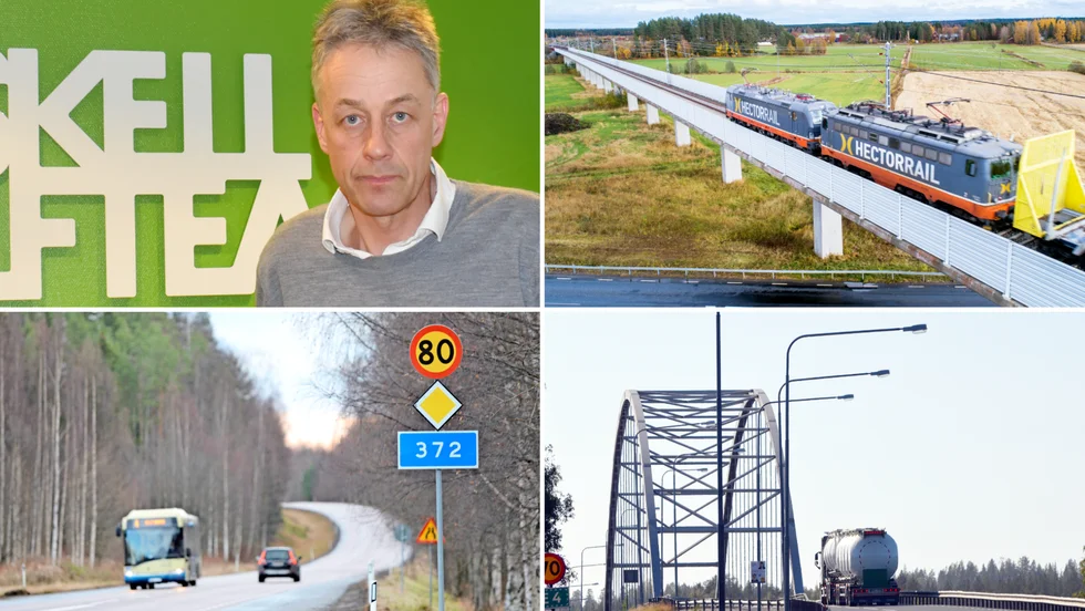 Förutom flytten av E4 vill Lars Hedqvist ha snabba satsningar på Norrbotniabanan, Järnvägsleden och Sundgrundsleden. 