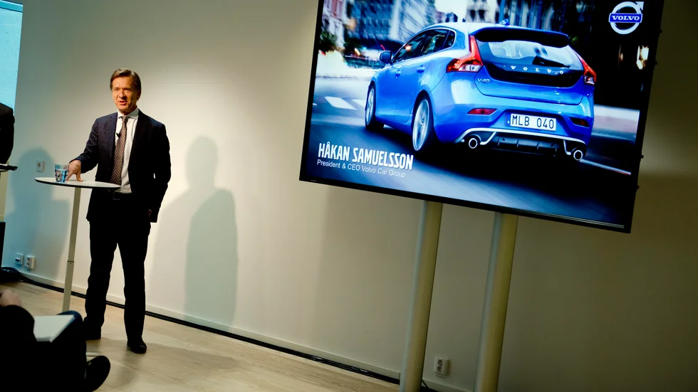 Håkan Samuelsson, vd för Volvo Cars, vid invigningen av Cevts forskningscentrum i Göteborg för några år sedan. Arkivbild.