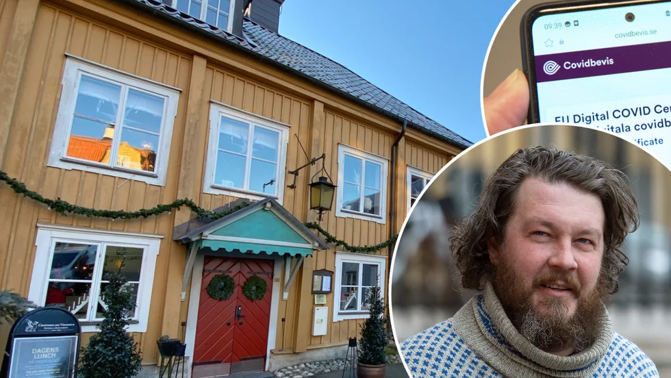 "Personligen tycker jag att det är synd att det inte införs vaccinationsbevis nu direkt", säger krögaren Fredrik Åström.