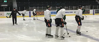 Här laddar ESK Hockey inför omstarten i Västerbotten