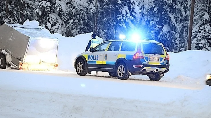 Olycka. Två bilar var inblandade i trafikolyckan i Skellefteå igår. Foto: Leif Andersson.
