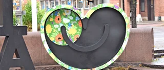 Reklam för Umeå på torget i Skellefteå
