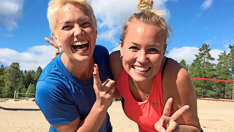 Toppduo. Norsjöspelarna Liz Alm och Sara Forsberg kom tvåa respektive etta när slutspelet i Norrlandstoppen spelades.