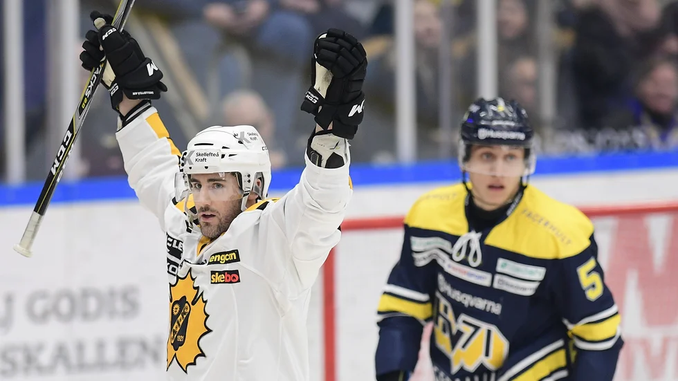 Skellefteås Bud Holloway var en av isens bästa spelare i mötet med HV71.