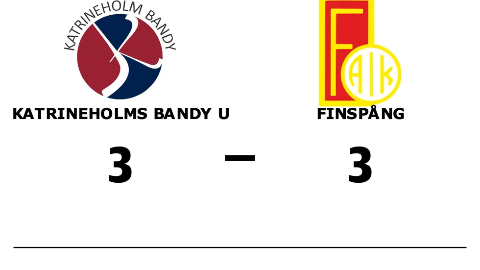 Katrineholm Bandy U spelade lika mot Finspångs AIK