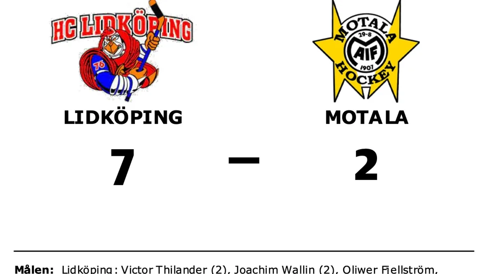HC Lidköping Red Roosters vann mot Motala AIF HK