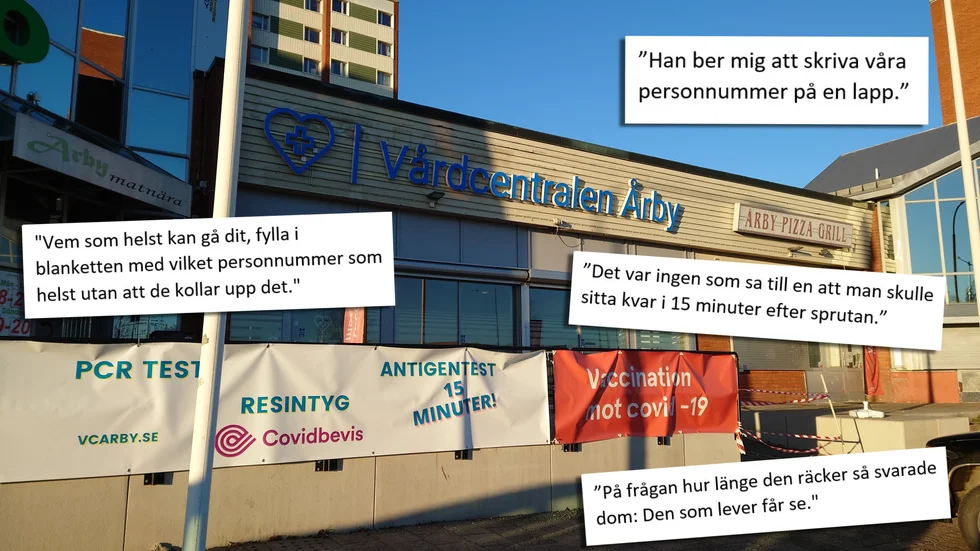 Citat från patienter i Eskilstuna-Kurirens granskning. Vänsterpartiet vill nu att Region Sörmland avslutar kontraktet med vårdcentralen.