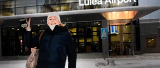 Morgontrötta julresenären nära att missa flyget: "Nu blir det att köpa en trisslott" • Här landar hemvändarna i Luleå