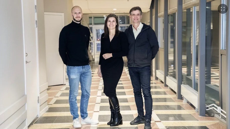 Forskarna bakom studien om vaccinernas effekt. Från vänster: Marcel Ballin, Anna Nordström och Peter Nordström.