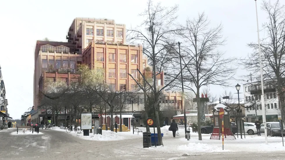Så här stort och dominerande blir nya Paus-huset, skriver signaturen Gråtfärdig,