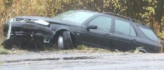 Förare saknades efter olycka