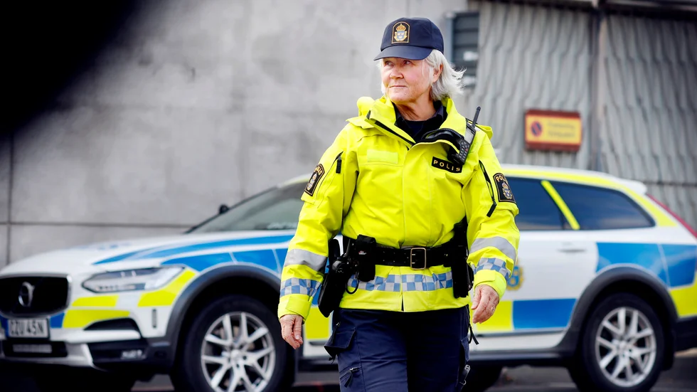 Anneli Ruuska, 58, i vanliga fall trafikpolis är också en av polisregionens förhandlare.
