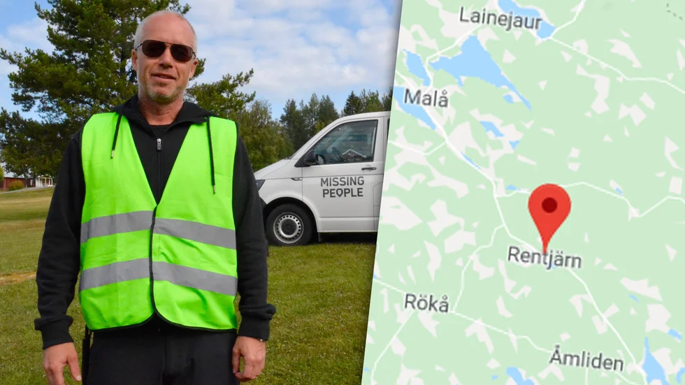 Tomas Nilsson på Missing People säger att de kommer att fortsätta söka i området kring Rentjärn.