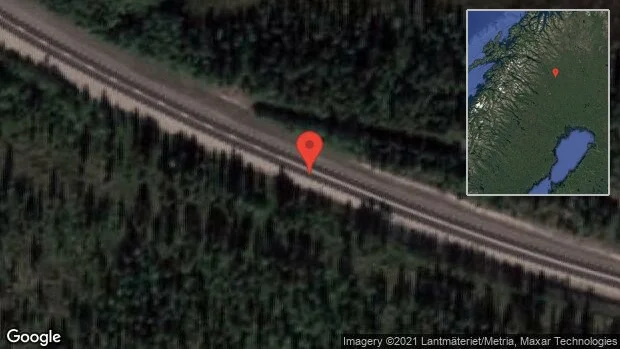 Stopp på E45 på grund av en trafikolycka