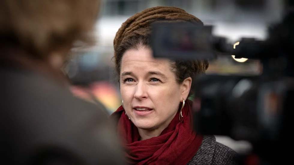 Kulturminister Amanda Lind (MP) tycker det är "olyckligt" att kulturen ställs mot miljöarbetet i Nordiska rådet. Arkivbild.