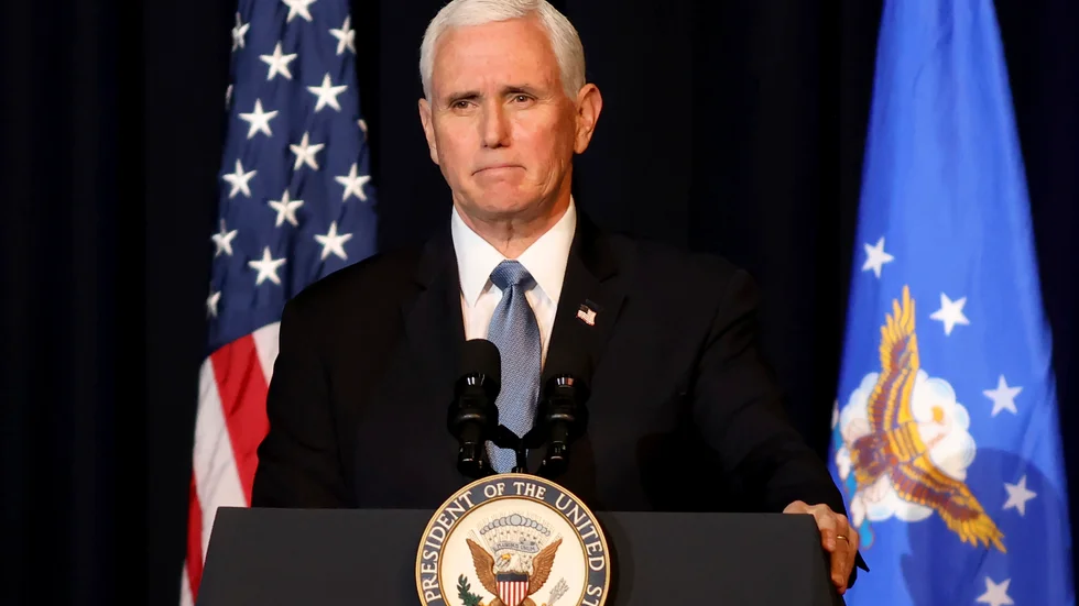 Den tidigare vicepresidenten Mike Pence har tecknat ett lukrativt avtal om att skriva sin självbiografi. Arkivbild.