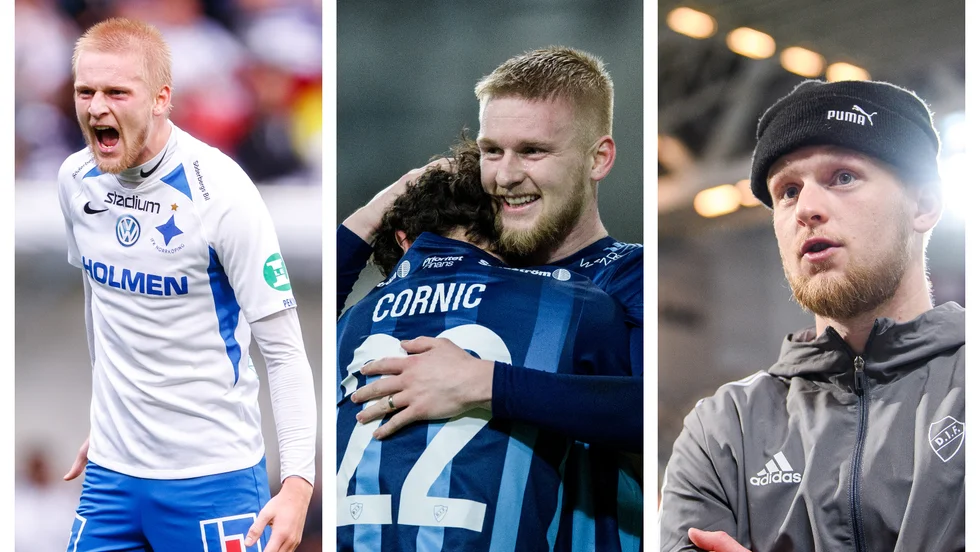 Kalle Holmberg har hittat målet i både IFK och Djurgården. På söndag ställs han mot sitt gamla lag i Stockholm. 
