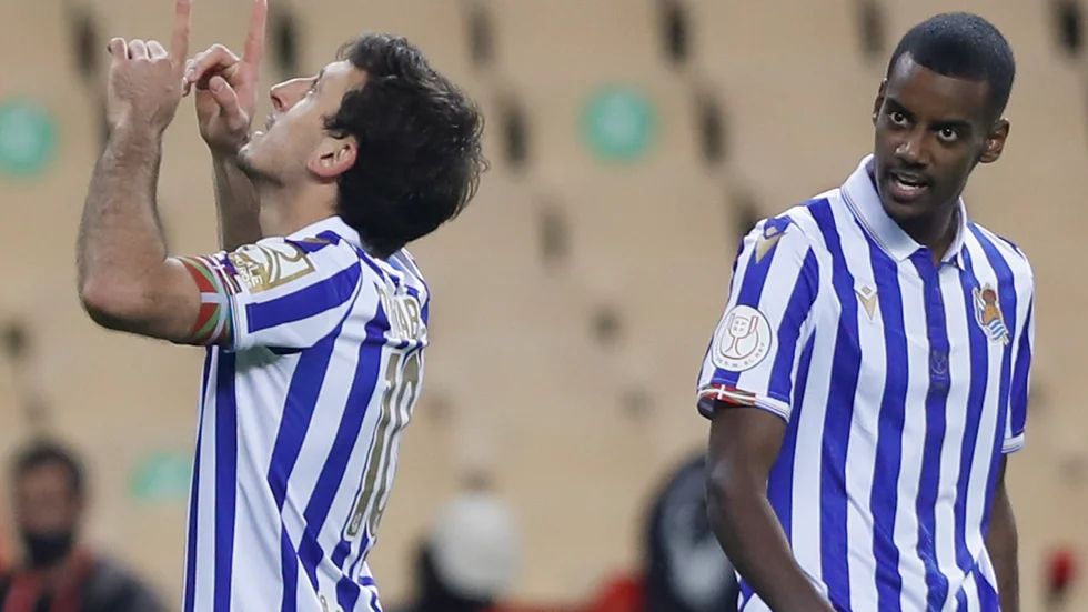 Mikel Oyarzabal prickade in segermålet i cupfinalen.
