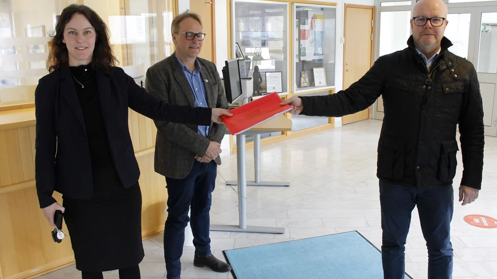 Annelie Almérus (M), Jimmy Szigeti och Thomas Lindell.