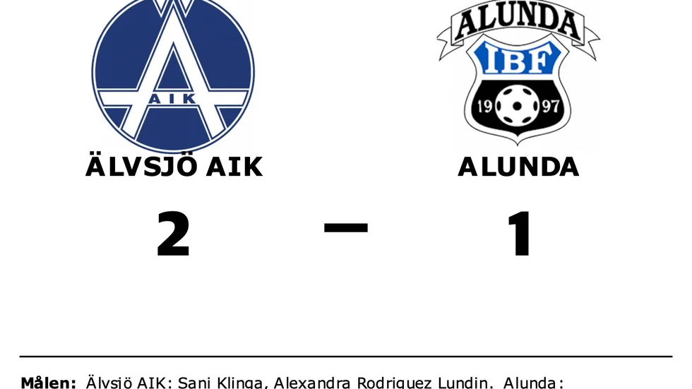 Älvsjö AIK IBF vann mot Alunda IBF