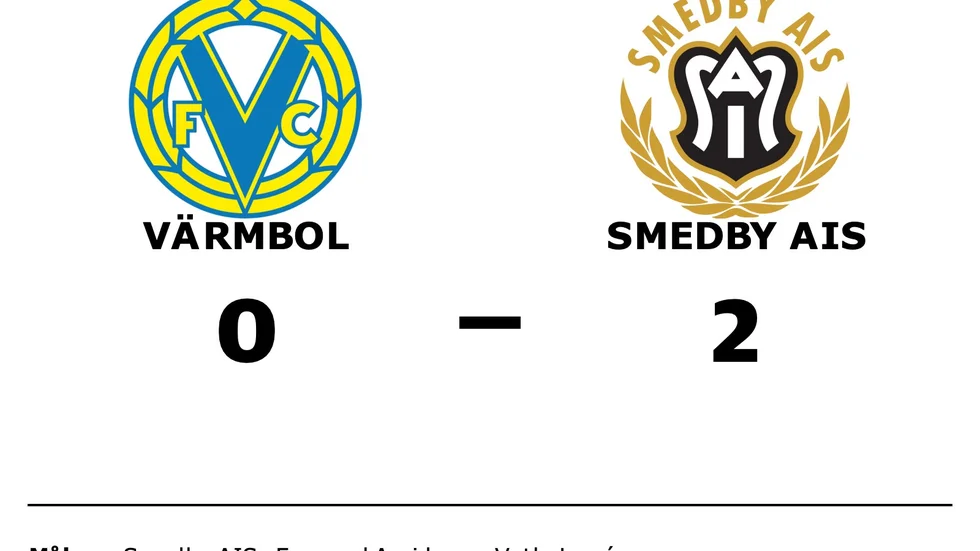 Värmbols FC förlorade mot Smedby AIS