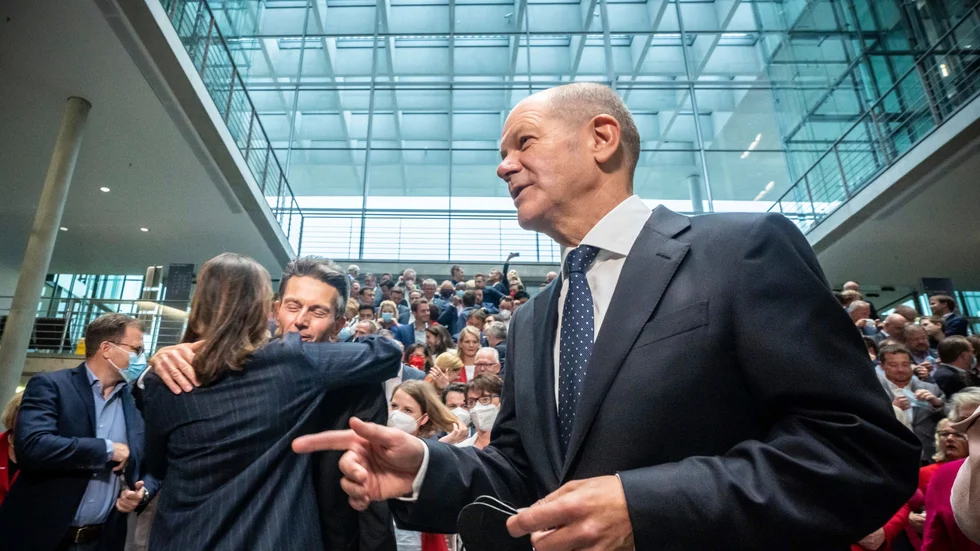 Socialdemokratarnas kanslerkandidat Olaf Scholz (SPD), Arkivbild.