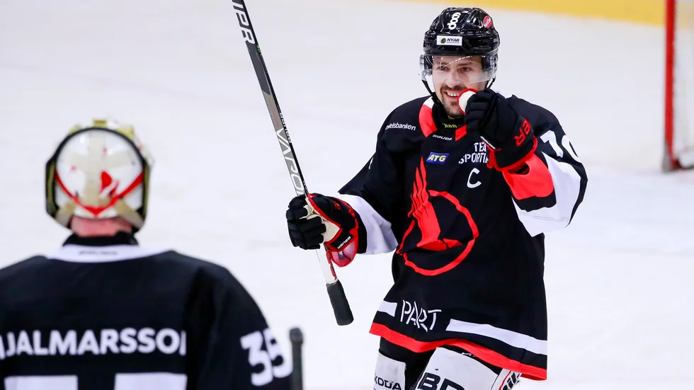 Backen Johan Pettersson blev målskytt i segermatchen mot Kiruna AIF.