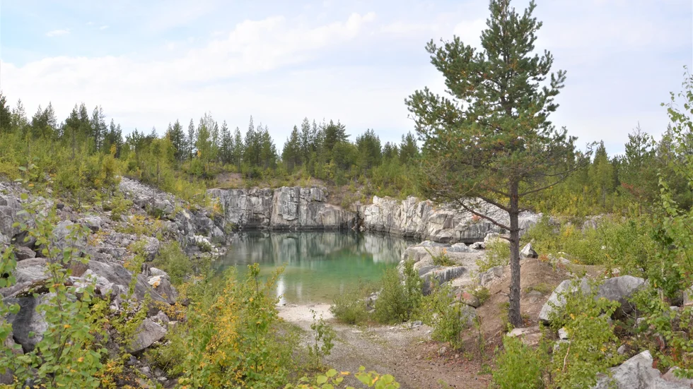Norvijaurs kalkbrott.