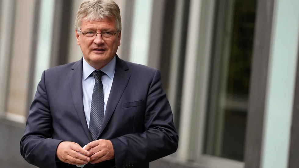 Jörg Meuthen, AFD, avgår efter partiets tillbakagång i det tyska valet. Arkivbild.