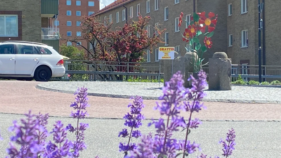 Det var här, i rondellen vid Vasavägen, som den nu åtalade mannen började irritera sig på en medtrafikant, som han sedan misstänks ha misshandlat. Bilden är tagen i ett annat sammanhang.