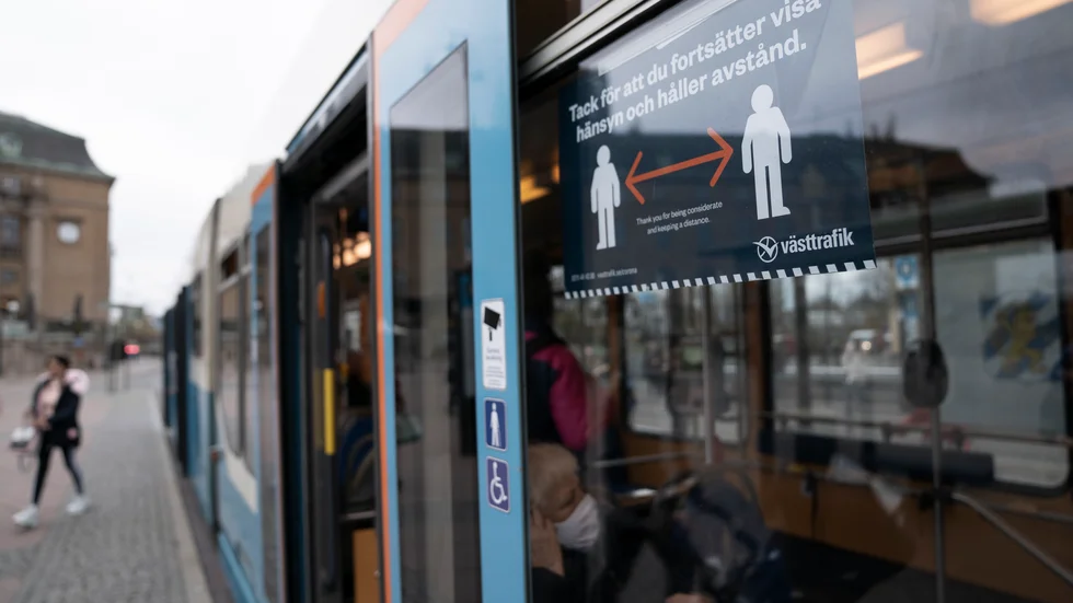 En man har avlidit efter att ha blivit påkörd av en spårvagn i Göteborg. Arkivbild.