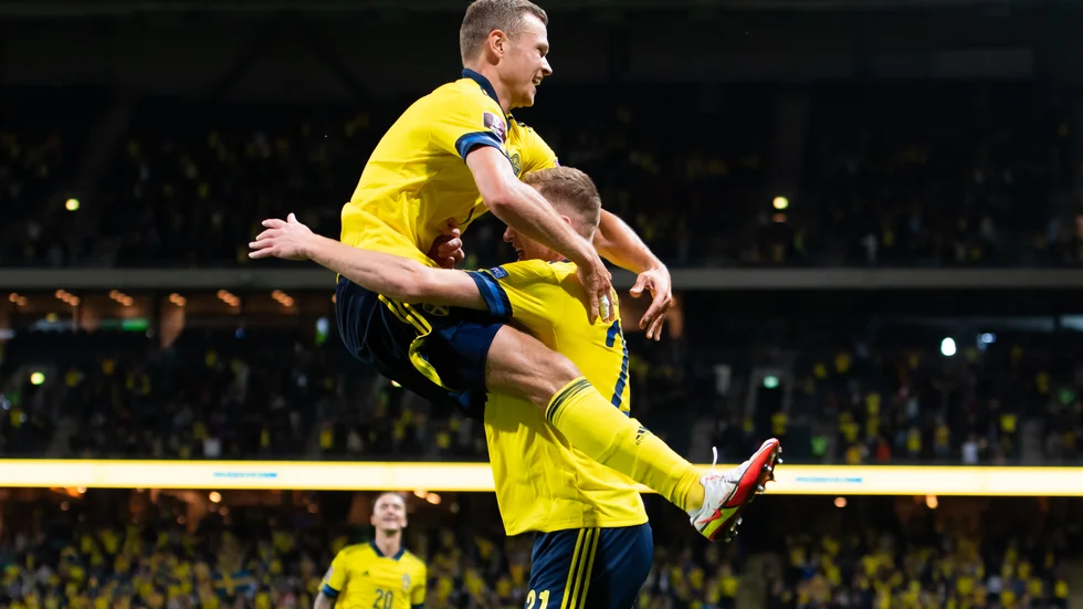 Svenskt jubel på Friends arena.