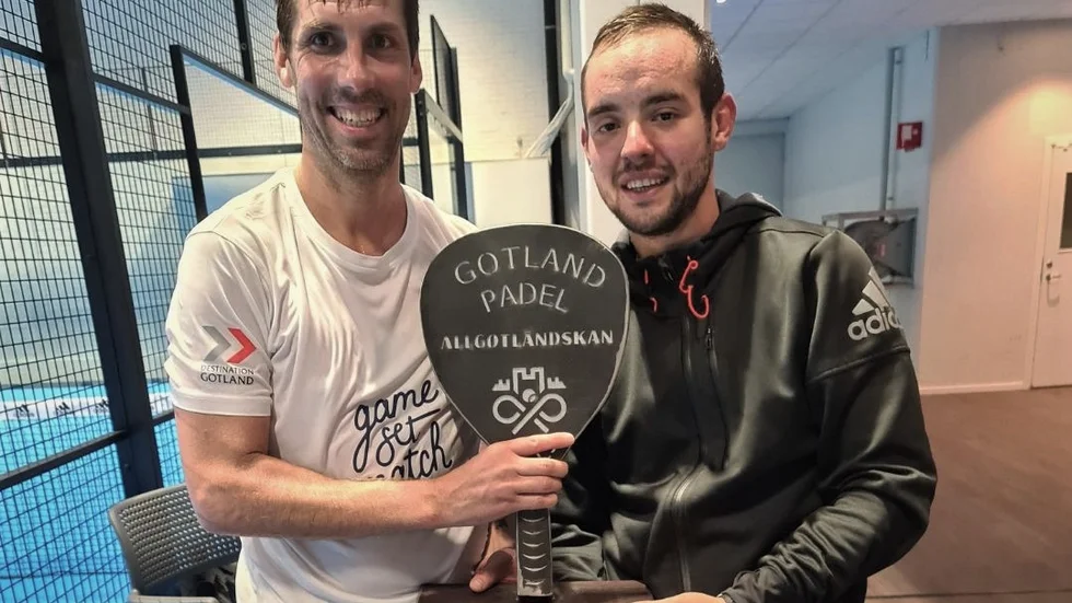Joakim Lindgren och Edoardo Foti är regerande mästare i Gotland Padel League. I helgen saknas dock Foti på grund av skada.