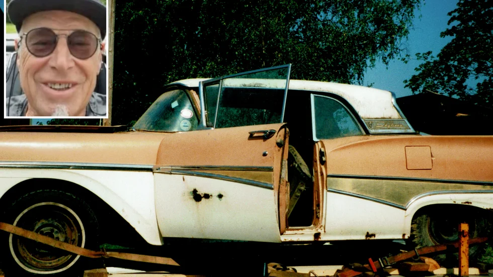 Så här såg Alice ut när hon kom till Sverige för 15 år sedan. Med pengarna ska Lars bygga ett garage åt henne. 
