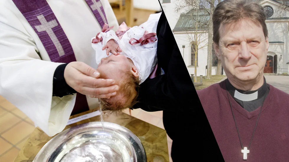 Kyrkoherde Thore Rosenberg ska förrätta dop på löpande band under lördagens drop-in i Västra Vingåkers kyrka.