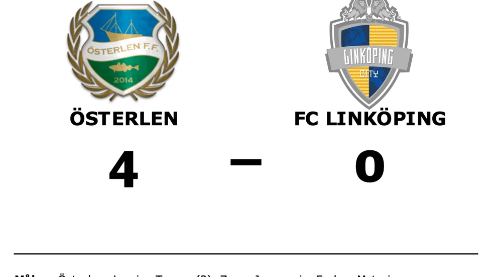 Österlen FF vann mot FC Linköping City