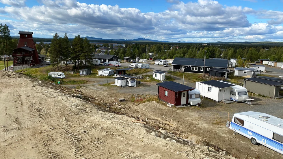 Campingen på Tjamstan där skribenten menar att tillgängligheten blivit sämre sommartid.
