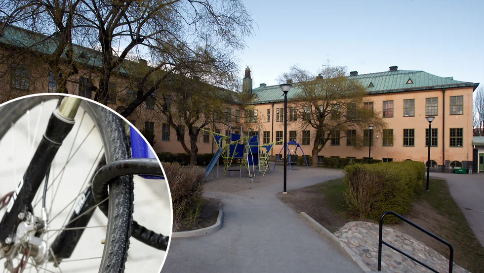 En cykel, gympaskor och märkeskläder har stulits från elever på Paulinska skolan. Bilderna är tagna i andra sammanhang.
