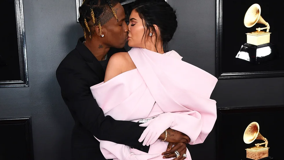 Travis Scott och Kylie Jenner väntar sitt andra barn. Arkivbild.