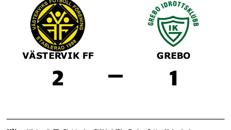 Västerviks FF vann mot Grebo IK