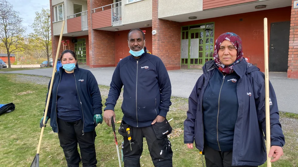 Küaük Zeynep Özdemir, Hassan Mohamed och Najoua Abassi är miljövärdar.